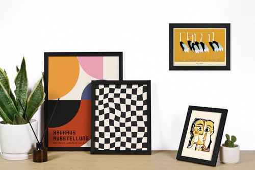 16 PCS Wall Art Framed Eclectic Wall Art Decor (16 Count)