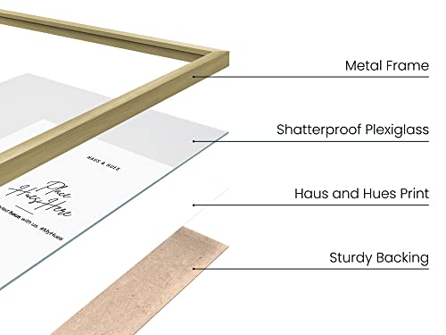 6x8 Gold Metal Picture Frames