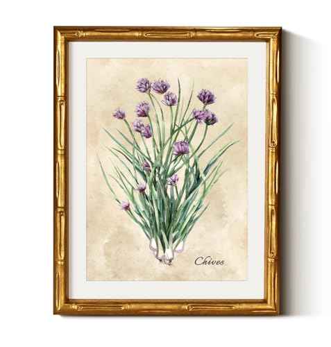 Gold Framed Bamboo Wall Art