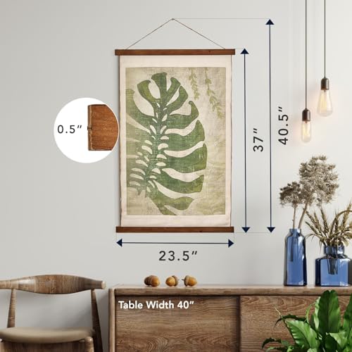 Botanical Monstera Leaf Canvas Wall Tapestry