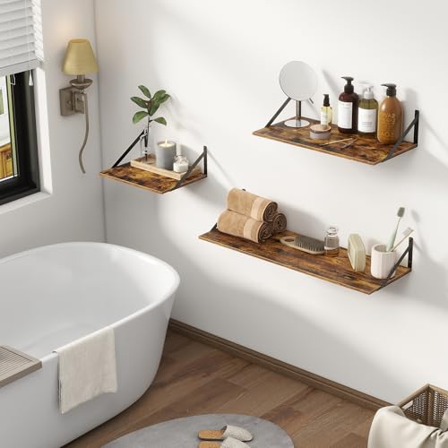 Deep Floating Shelves for Wall (2 Count)