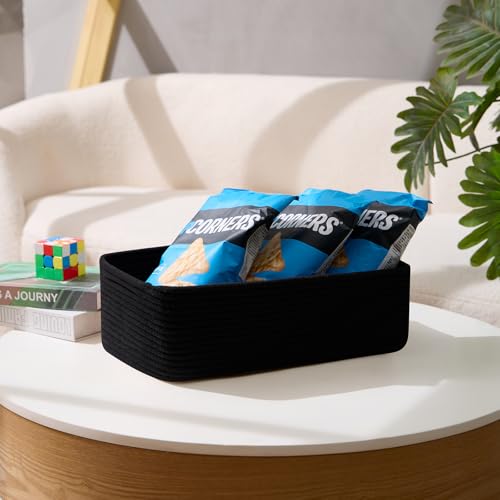 Large Shallow Organizing Baskets 15x11x5.1 Inches (3 Count)