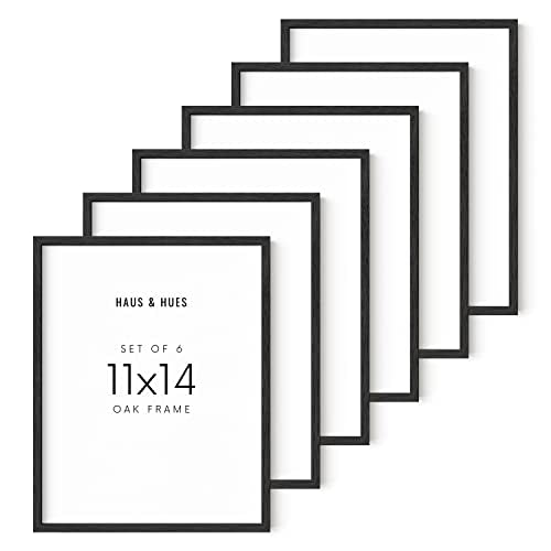 11x14 Black Oak Frame Set of 6 (6 Count)
