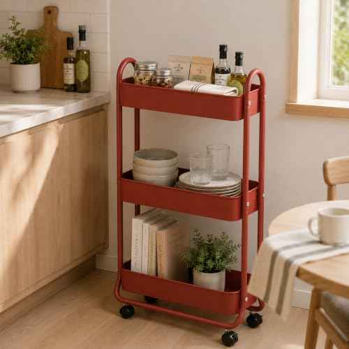 Slim Rolling Storage Cart