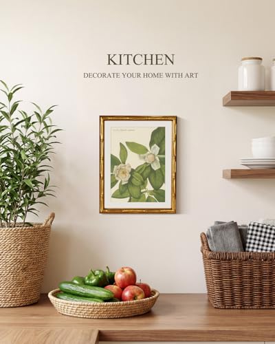 Gold Framed Bamboo Wall Art