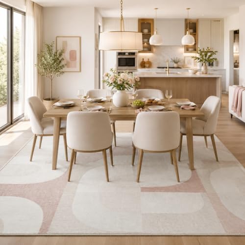 8X10 Area Rugs Modern Abstract Non Slip Washable Large Carpet for Living Room Bedroom (80 Sq Ft)