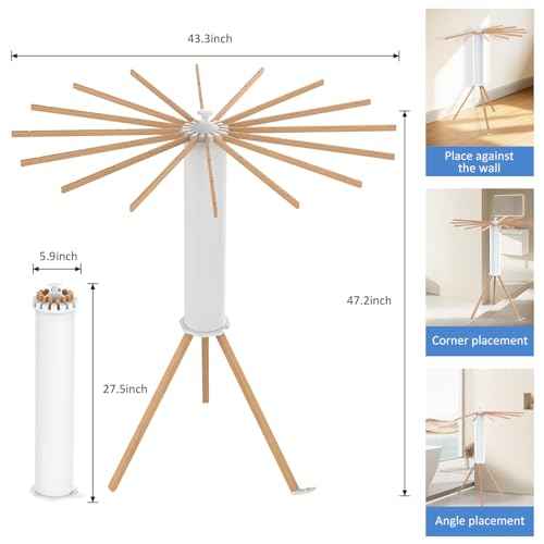 Tripod Foldable Clothes Rack