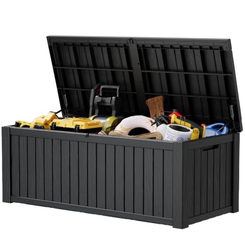 230 Gallon Outdoor Storage Box Waterproof Deck Box for Patio