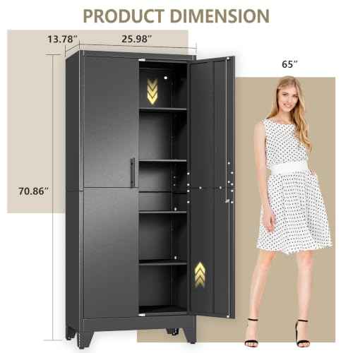Metal Kitchen Pantry Cabinet