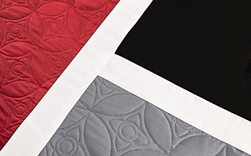 7 Piece Quilted Patchwork Comforter Set