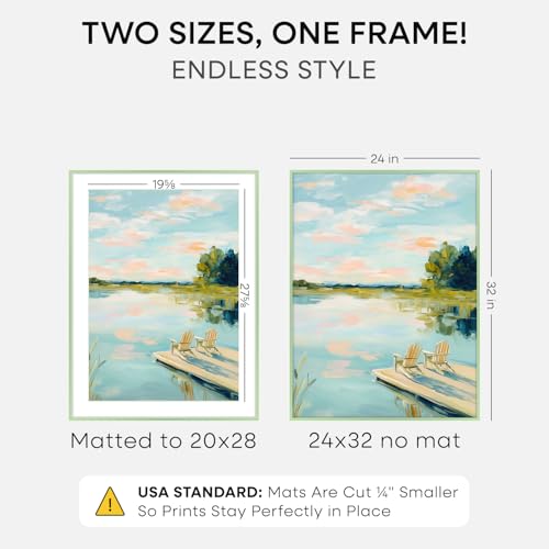 24x32 Green Poster Frame