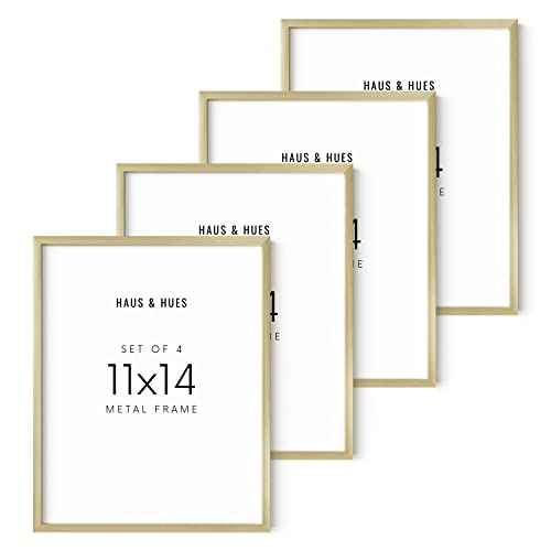 11x14 Gold Picture Frames (4 Count)