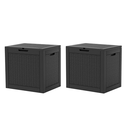 31 Gallon Outdoor Storage Box 2 Pack All