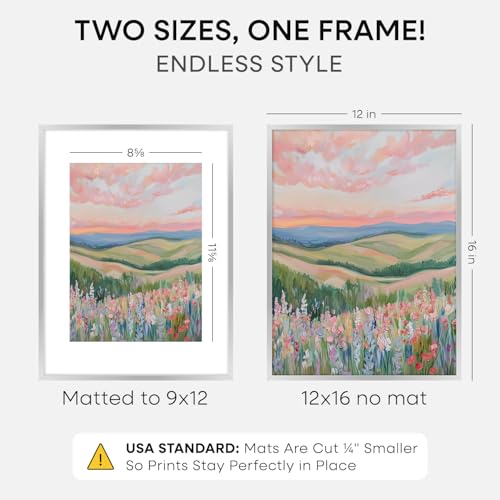 12x16 Silver Picture Frame (3 Count)