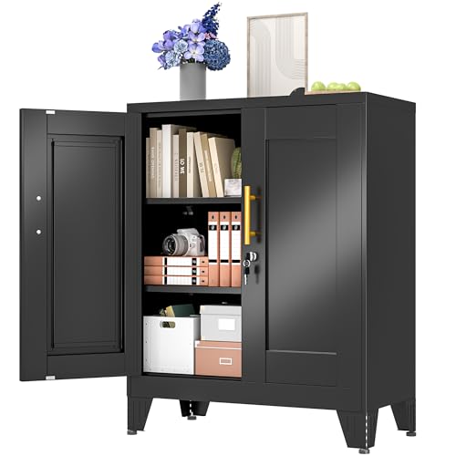 Black Metal Storage Cabinet