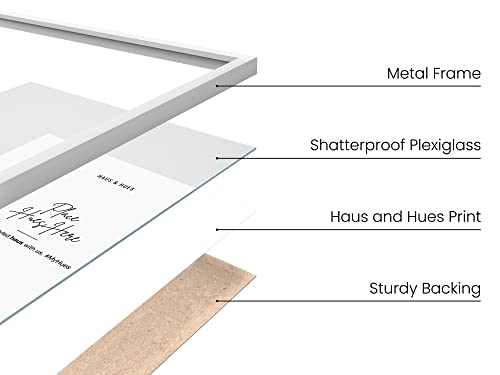 12x16 White Aluminum Frame Set (4 Count)