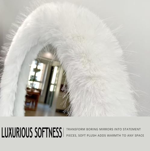 Fluffy Mirror Frame Cover for Arched & Full