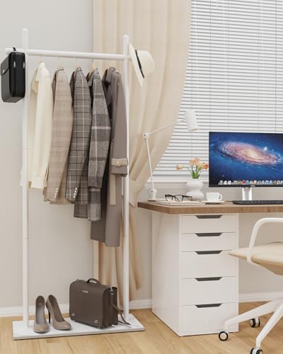 Coat Racks Freestanding with Natural Rock Base