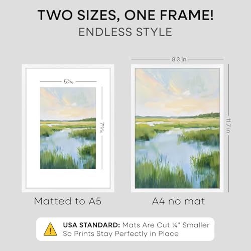 A4 White Picture Frame