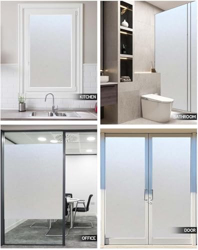 Frosted Glass Window Privacy Film with Tools
