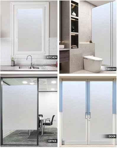 Frosted Glass Window Privacy Film with Tools