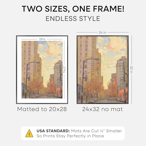 24x32 Black Poster Frame