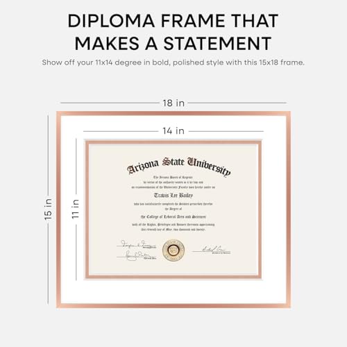 15x18 Rose Diploma Frame (3 Count)