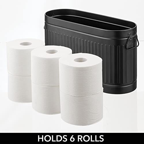 Large Steel Free Standing Toilet Paper Organizer (6 Count)