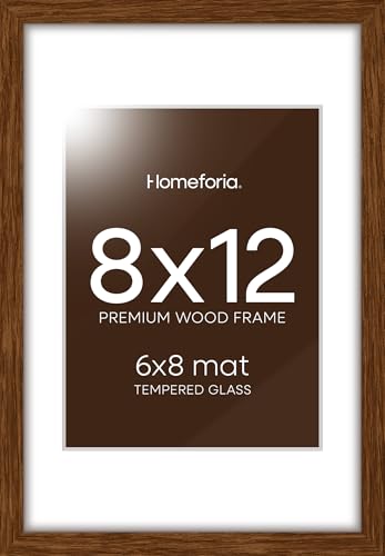 8x12 Brown Oak Picture Frame