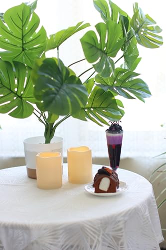 Outdoor Battery Operated Flameless LED Candles with Timer D3”xH3” 6 PCS (6 Count)