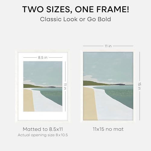 11x15 White Oak Picture Frame