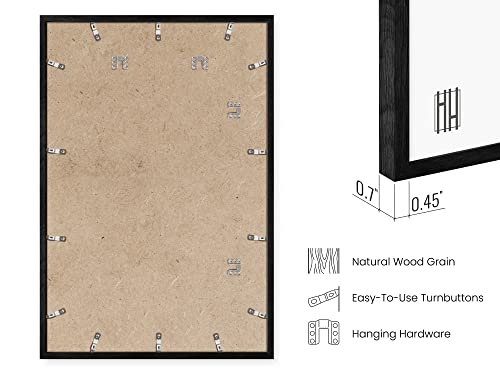 24x36 Black Oak Frame Set of 4 (4 Count)