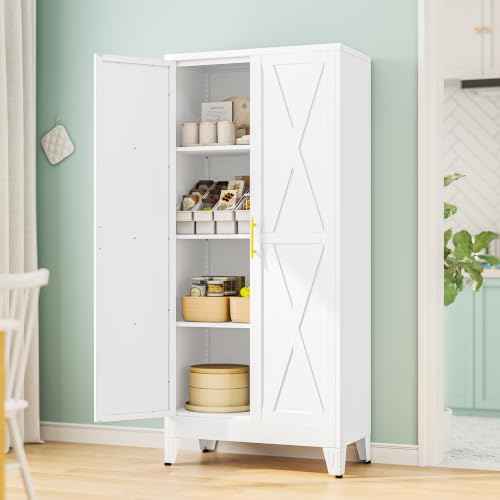 61" H Kitchen Storage Cabinet with Doors