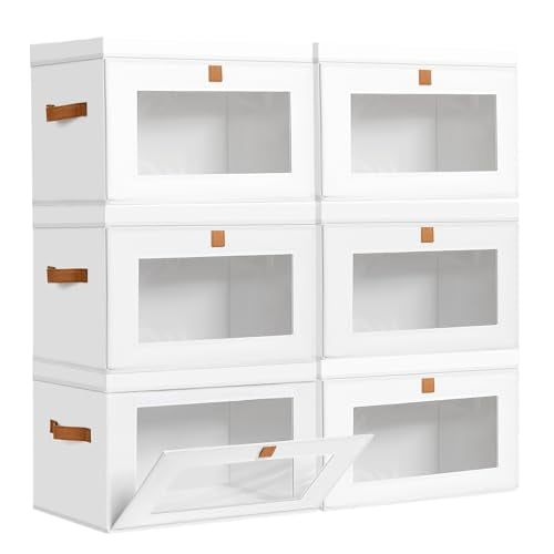 Storage Bins with Lids (6 Count)