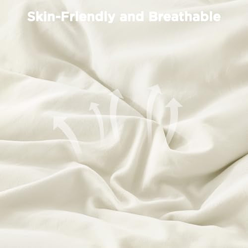 Ivory Ruffle Full Size Comforter Set