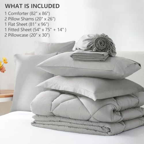 Full Size Comforter Sets Light Grey