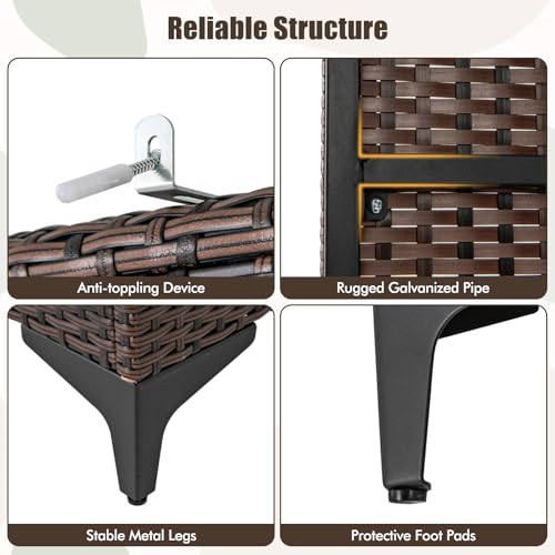 Wicker Storage Cabinet