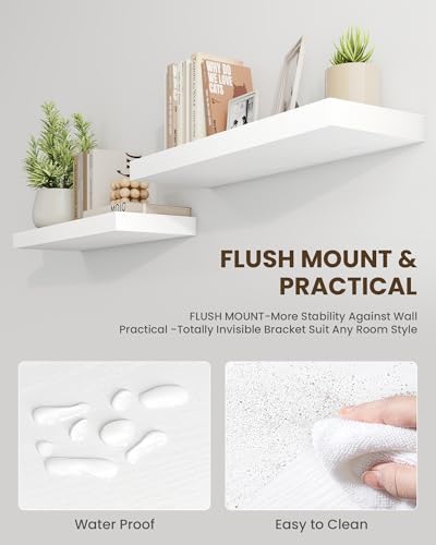 48" Floating Shelves for Wall (2 Count)
