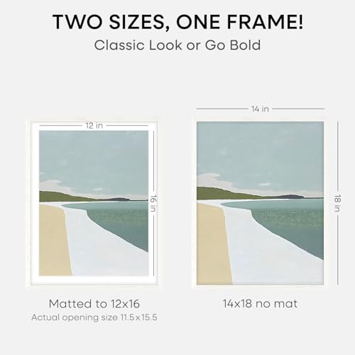 14x18 White Oak Picture Frame