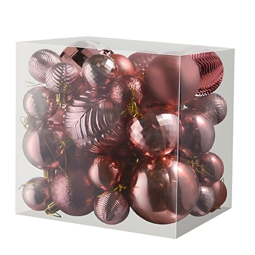 36 Pieces Champagne Christmas Ornaments Set