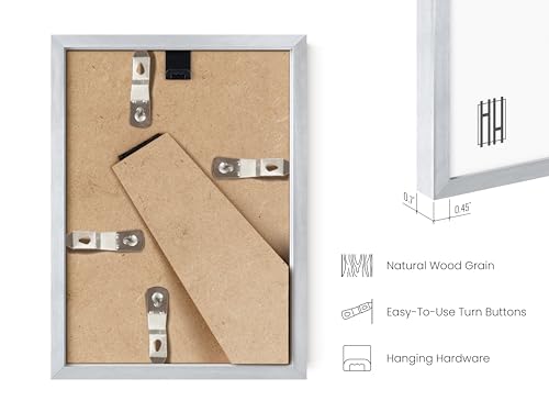 5x7 Silver Metal Picture Frames (4 Count)