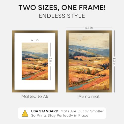 A5 Bronze Picture Frame (3 Count)