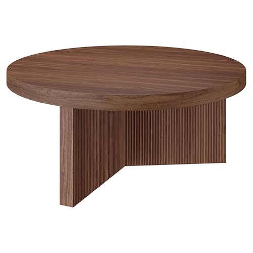 36" Scandinavian Fluted Coffee Table