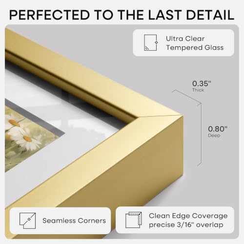 10x12 Gold Picture Frame (3 Count)