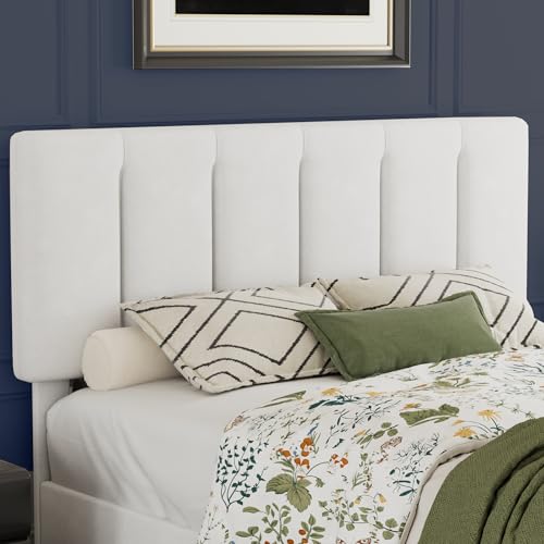 Queen Size Bed Frame with Upholstered Headboard
