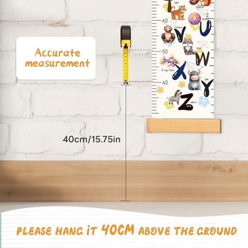 Personalized Name Growth Chart Wall Decor for Kids