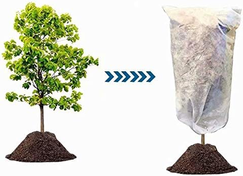 Agfabric Plant Covers Freeze Protection 0.95oz 24''x32'' Frost Cover for Garden Tree Protection Winter Tree Cover for Frost Proctection, 4 Pack