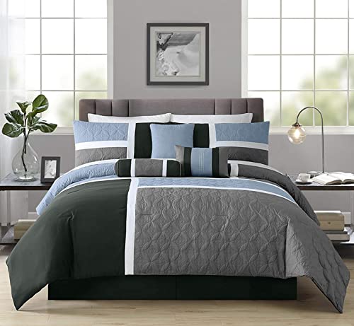 Upland 7 Piece Quilted Patchwork Comforter Set
