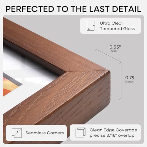 4x6 Brown Oak Picture Frame