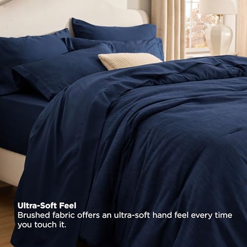Queen Comforter Set Navy